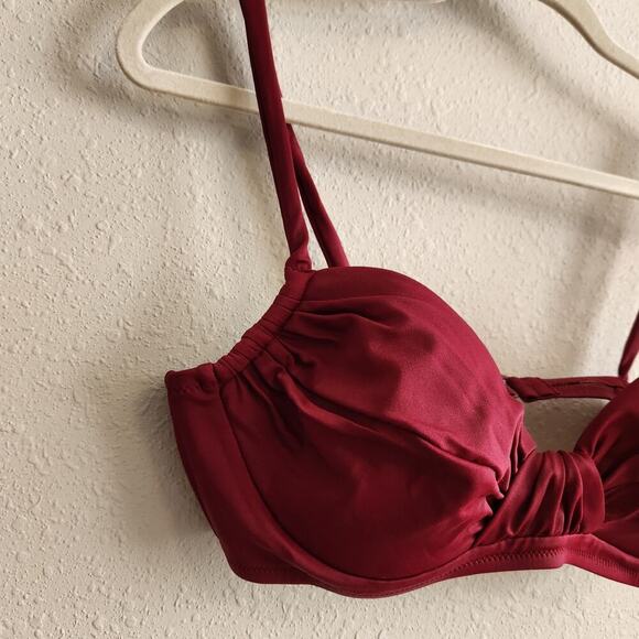 J. Crew Ruched‎ Swim Bikini Top Size Medium - Picture 2 of 8